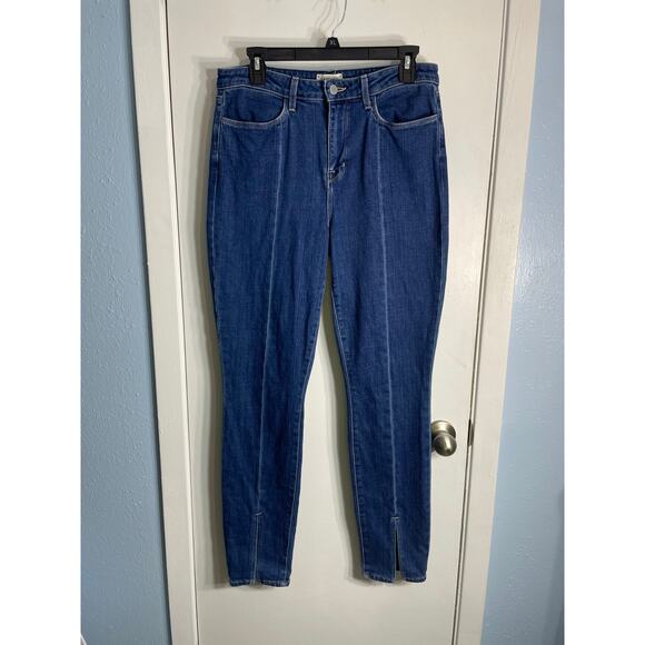 L'agence Jeans Size 30 High Rise Split Ankle Front Seam Festival Cropped Club - Picture 3 of 8